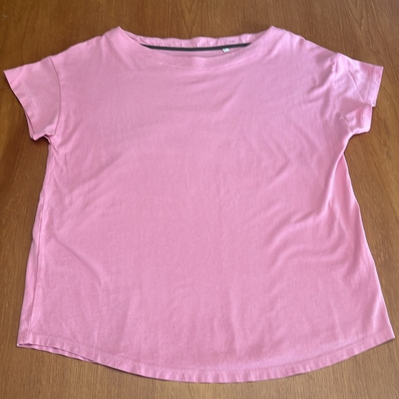 Boden Super Soft Short Sleeve T-Shirt, Boat Neckline, Dusty Rose, Size 12 - Picture 2 of 13